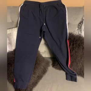 Tommy Hilfiger, navy blue sweats size large